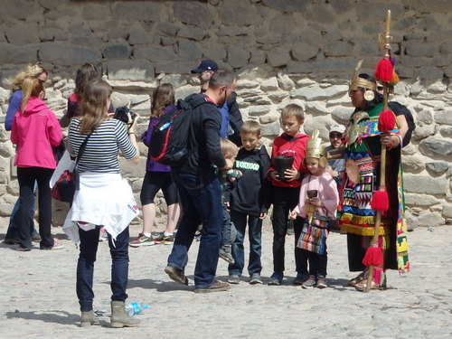 An Incan King awaits some cat herding.